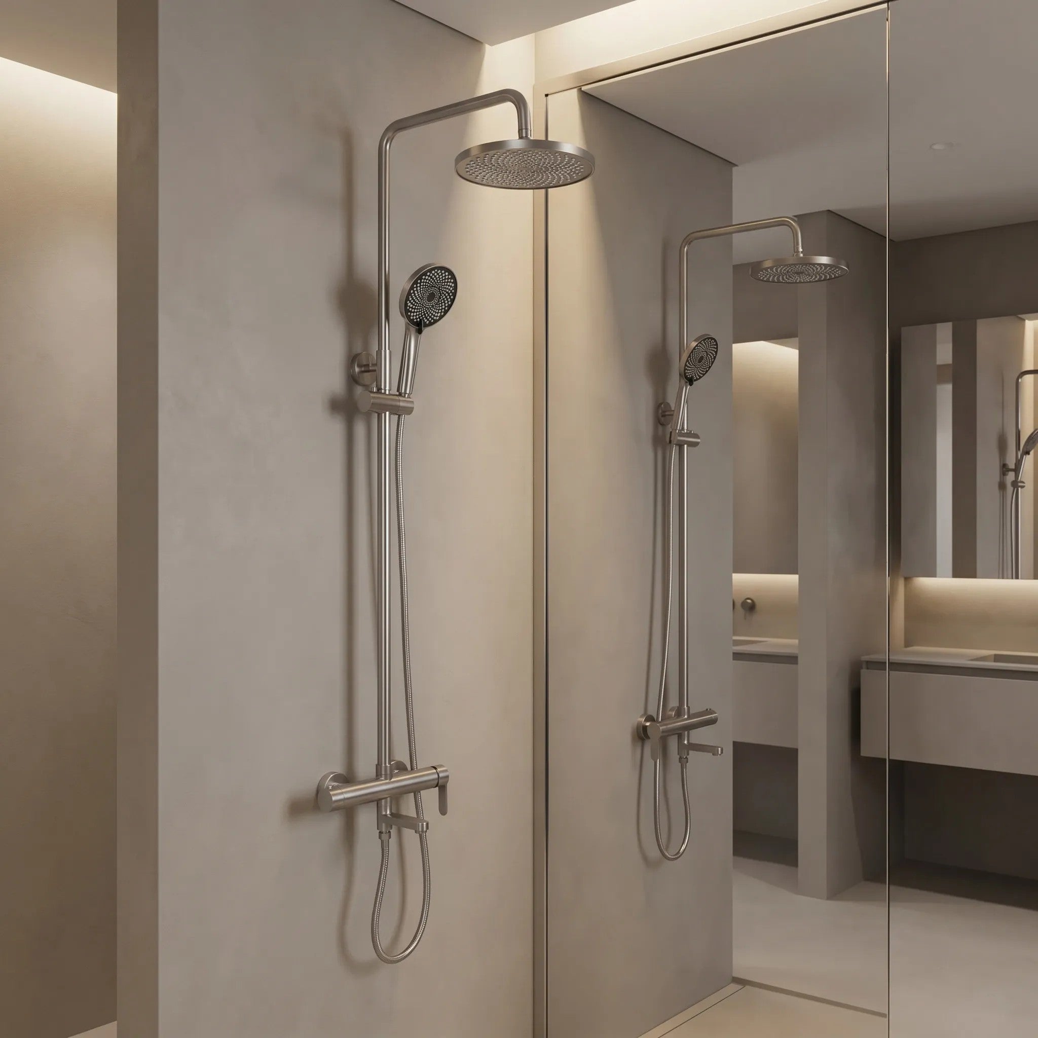 Zuhanyszett Rea Arcos Brush Nickle 3