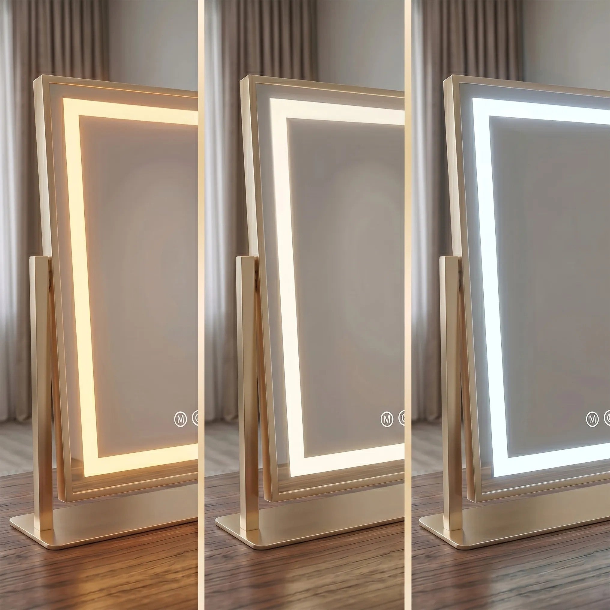 LED Tükör LUMI L.Gold 30x40cm 3