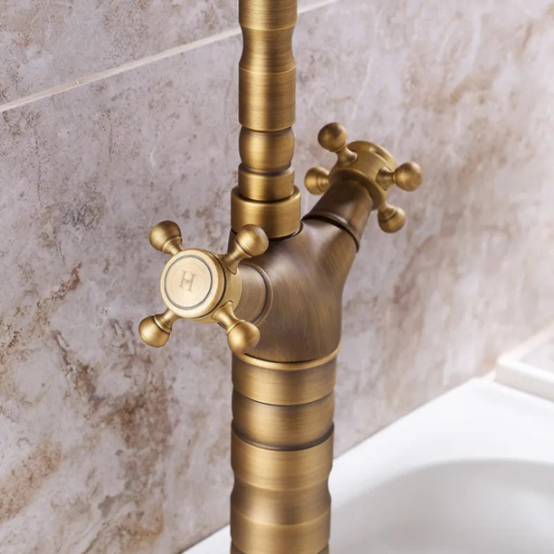 Konyhai Fürdőszobai Csaptelep Rea Rustico Antique Gold 3