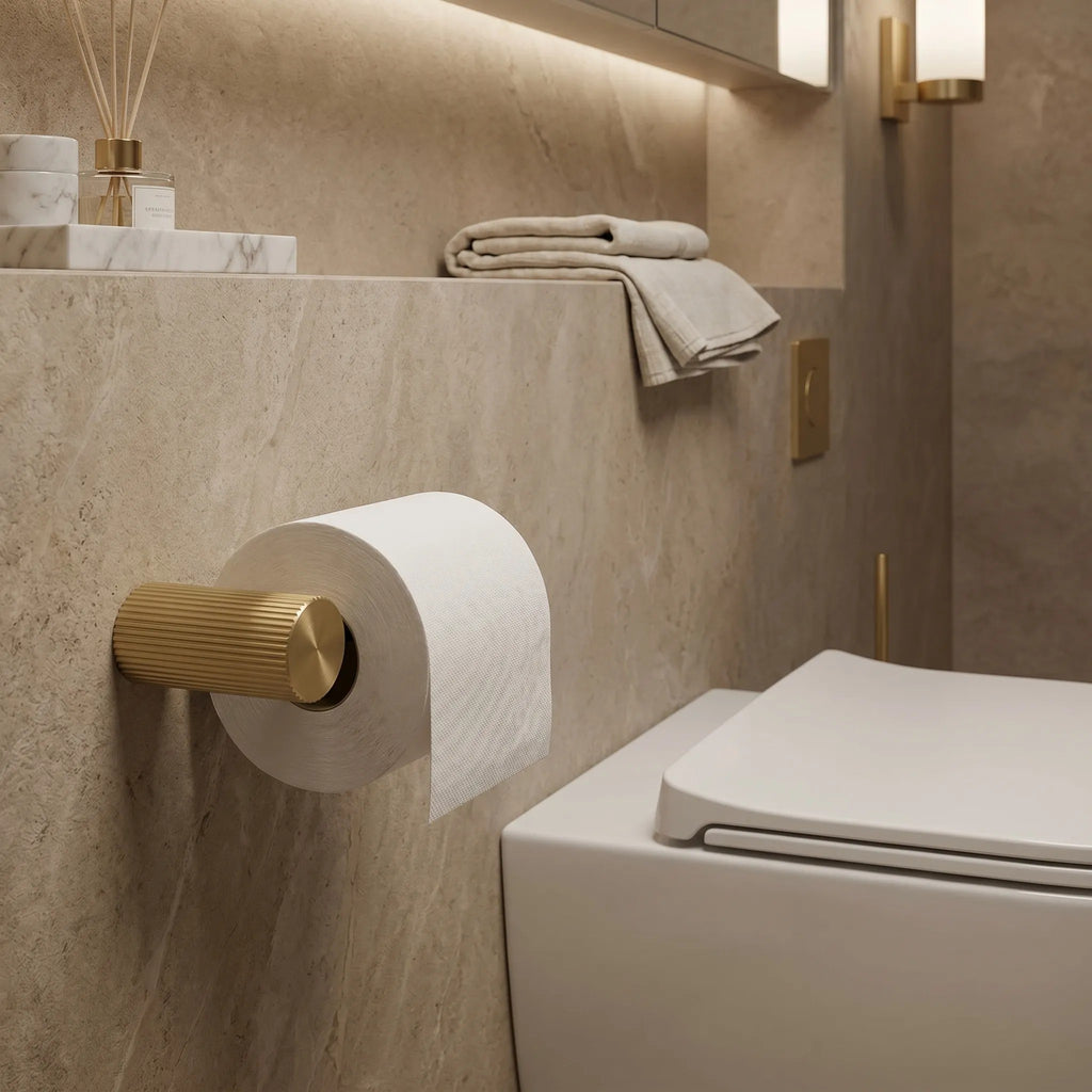 Falra Szerelhető Wc Papír Tartó 64105 SOLO Brush Gold 3