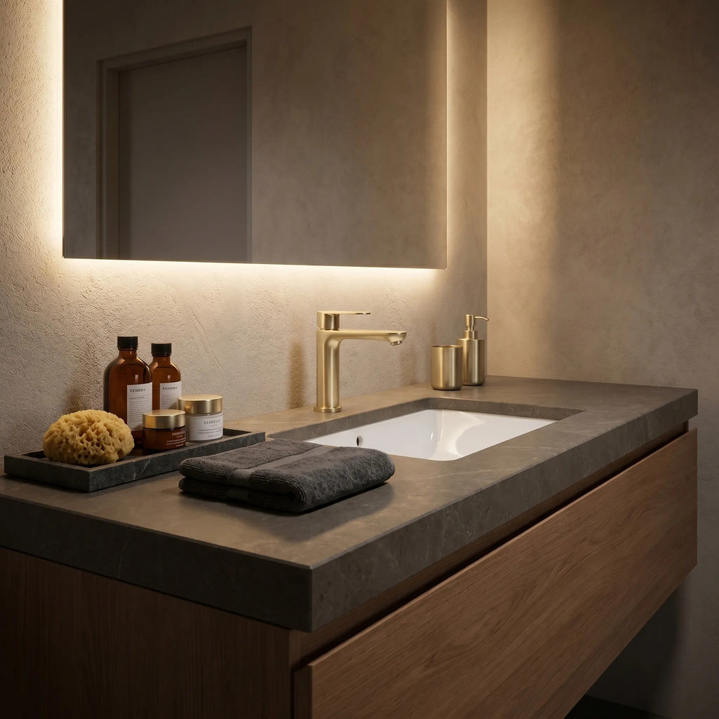Fürdőszobai Csaptelep Rea Logan Brush Gold 3