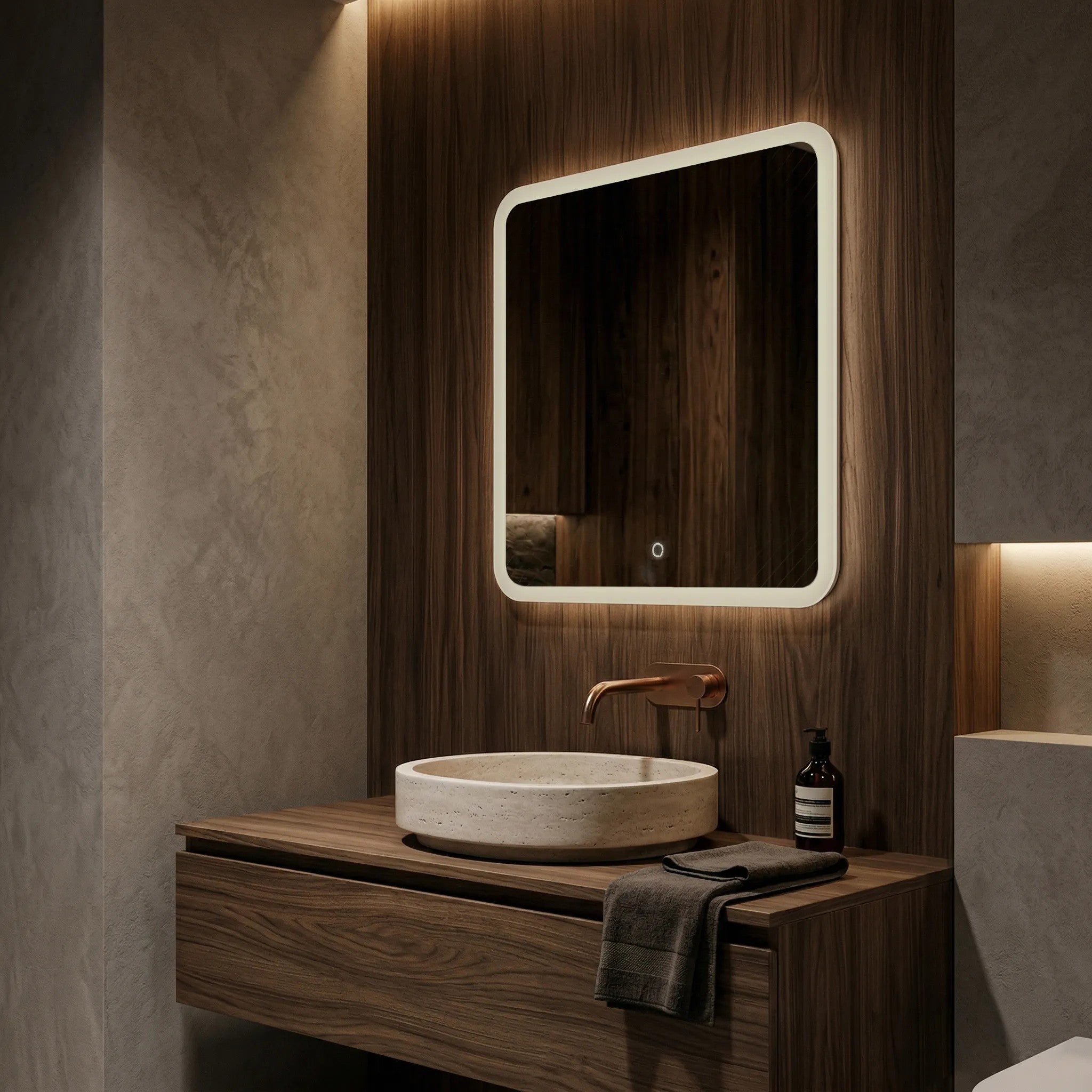 LED Tükör 70x70cm TOP-2 3