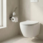 WC-papír Tartó Polccal 6613 Modern Nickel Brush 3