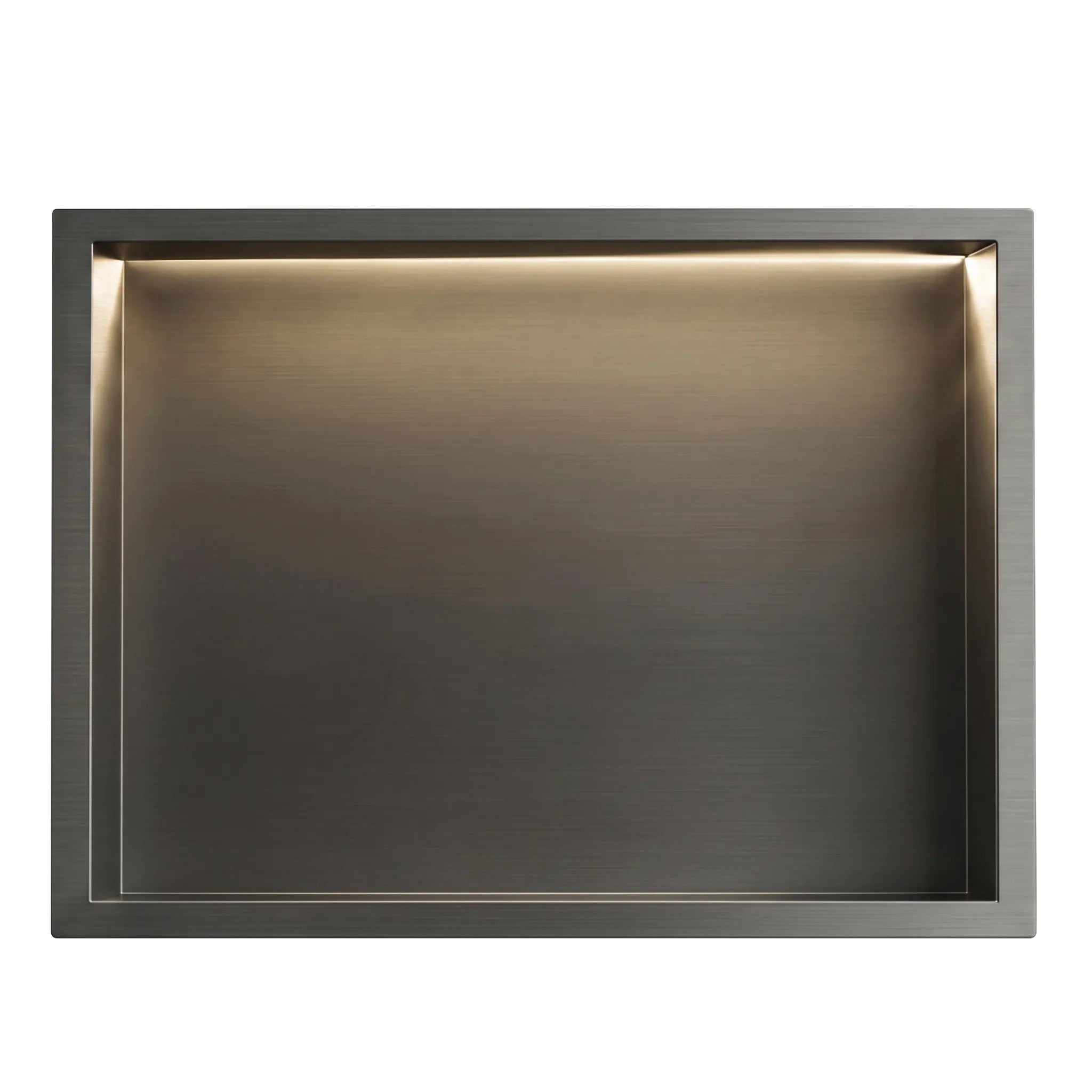 Süllyesztett Fürdőszobai Polc LED 30x45 Titan 3