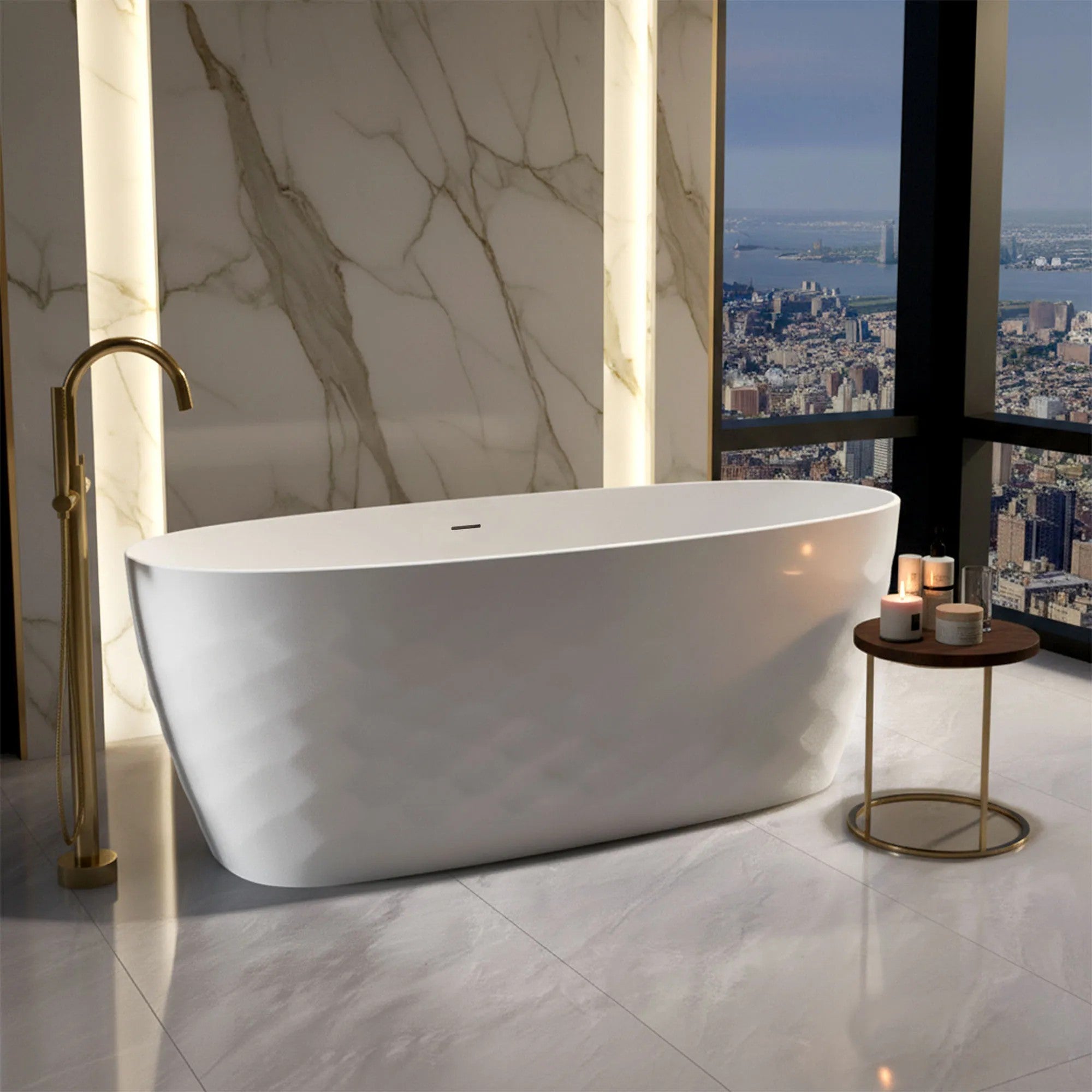 Szabadon Álló Akrilkád GAJA 170 Szálcsiszolt Arany Dugófedél 3