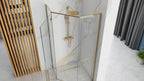 Zuhanykabin DIAMOND GOLD 90x90 Zuhanytálca Nélkül 3