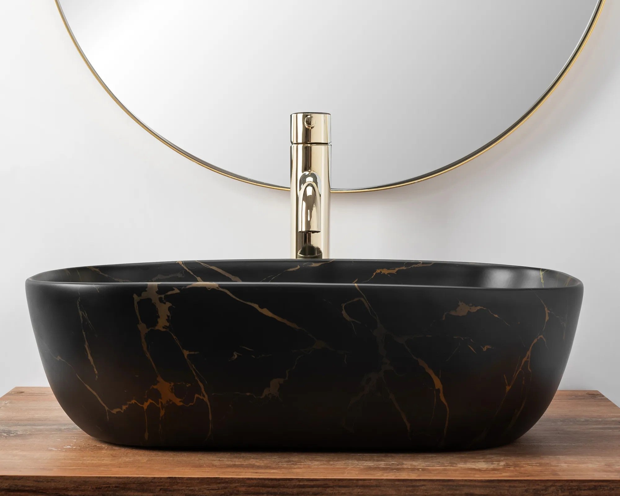 Pultos Mosdó Rea Belinda Black Marble Mat 3