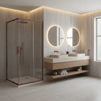 Zuhanykabin Rea City 80x80 Copper Brush Fehér Savoy Zuhanytálcával 3