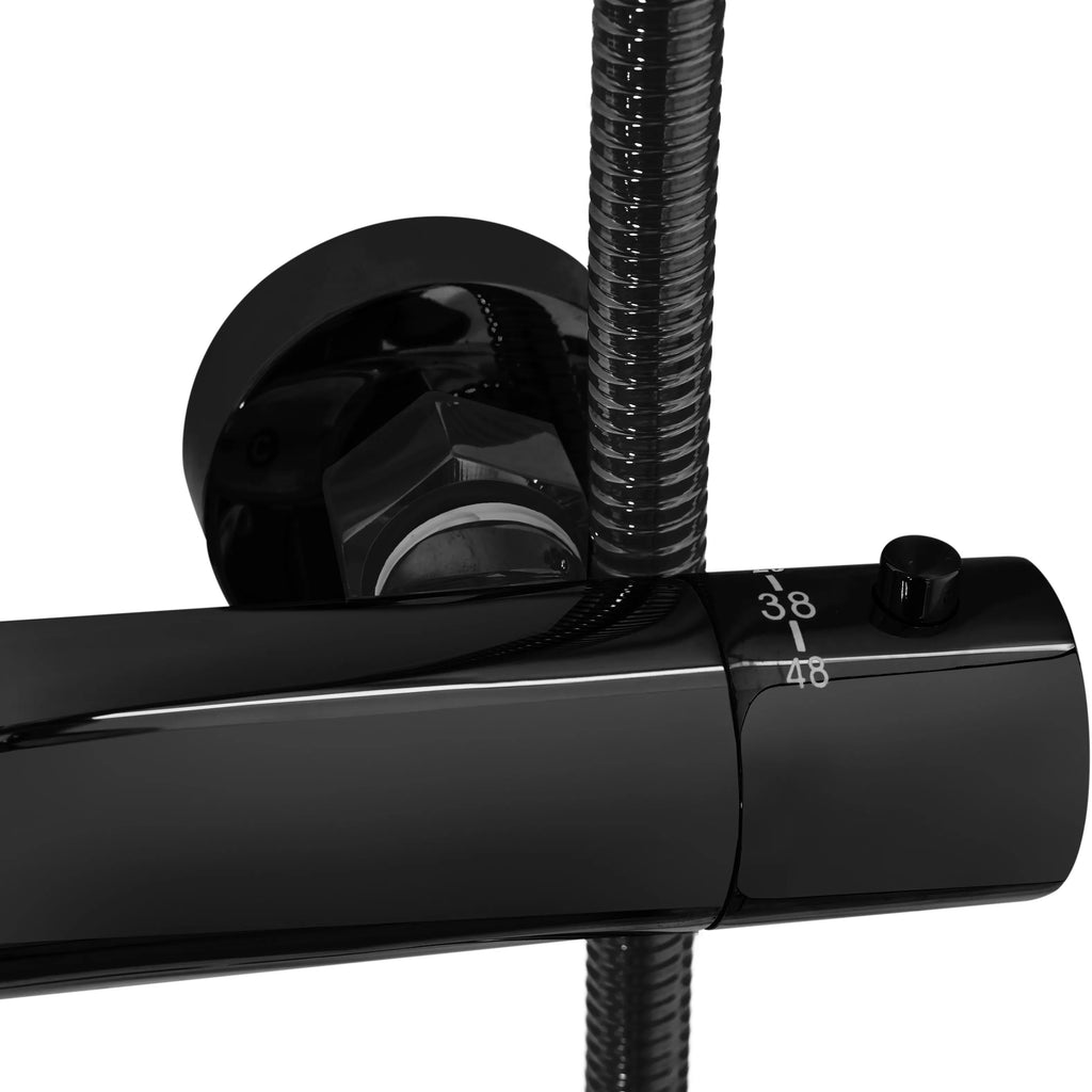 Termosztátos Zuhanyszett Rea Lungo Black Metallic 3