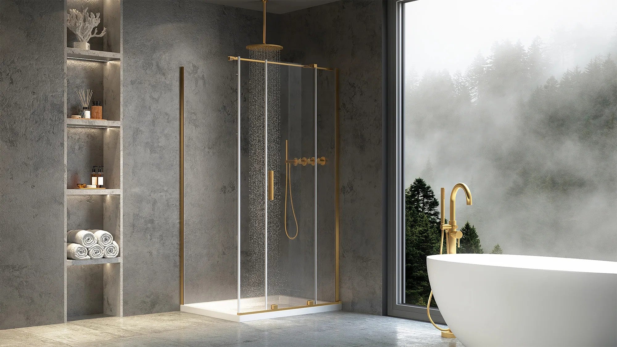 Zuhanykabin REA Montana Gold Brush 120x90 3