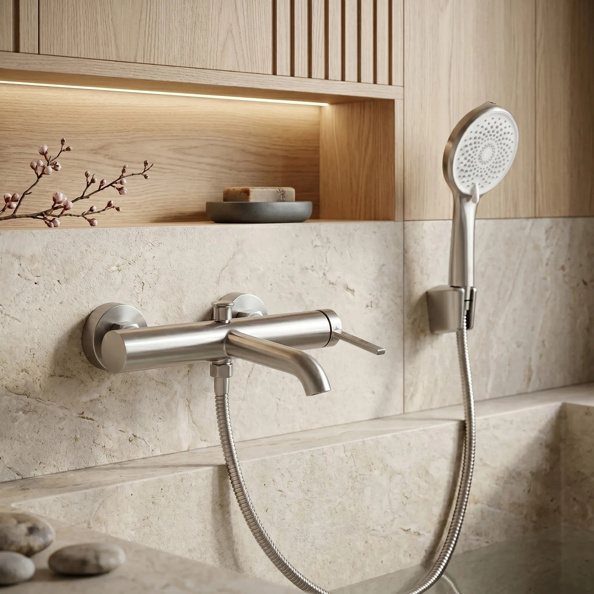 Fürdőkád Csaptelep Rivo Brush Nickel 3