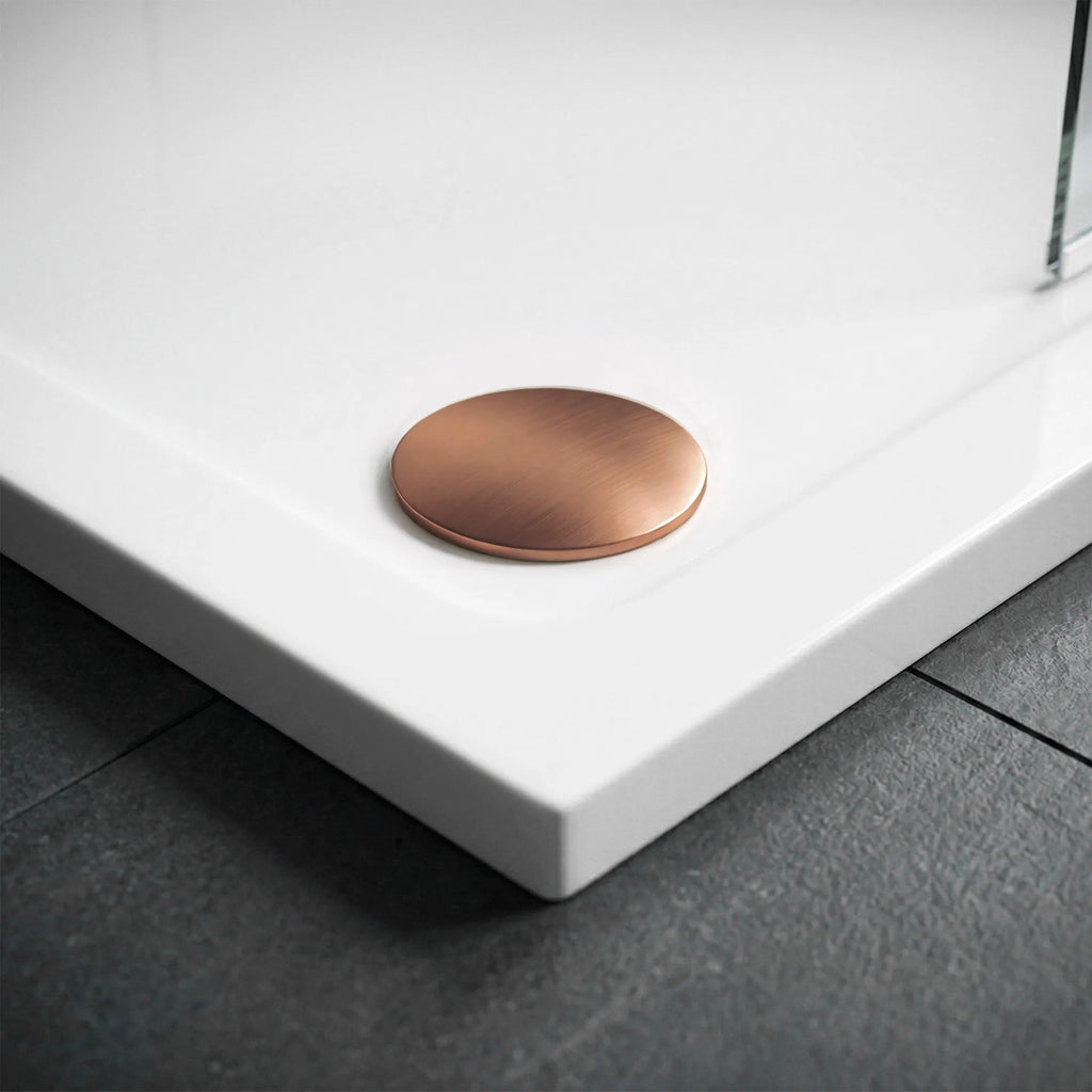 Zuhanytálca Rea Belmond White 90x90 Brush Copper 3