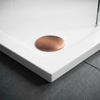 Zuhanytálca Rea Belmond White 90x90 Brush Copper 3