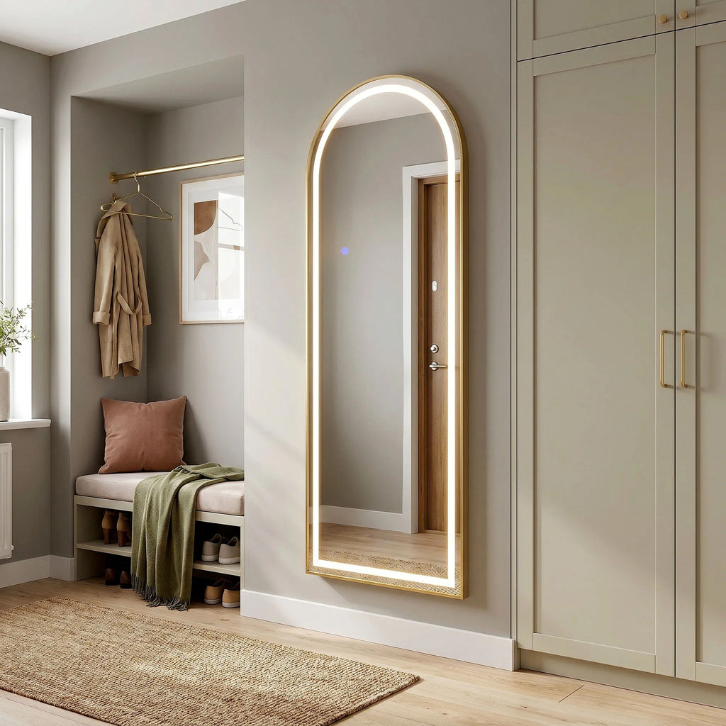 Tükör LED Orbit 50x160cm Brush Gold 3