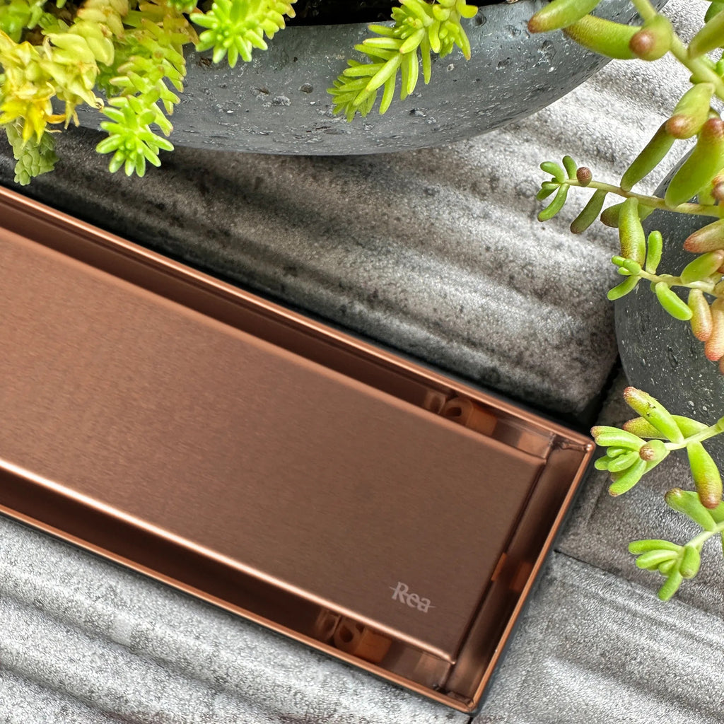 Zuhanylefolyó REA Neox Pro Brushed Copper 70 3