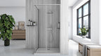 Zuhanykabin Rea City 80x100 Nickel Brush Zuhanytálca Nélkül 3