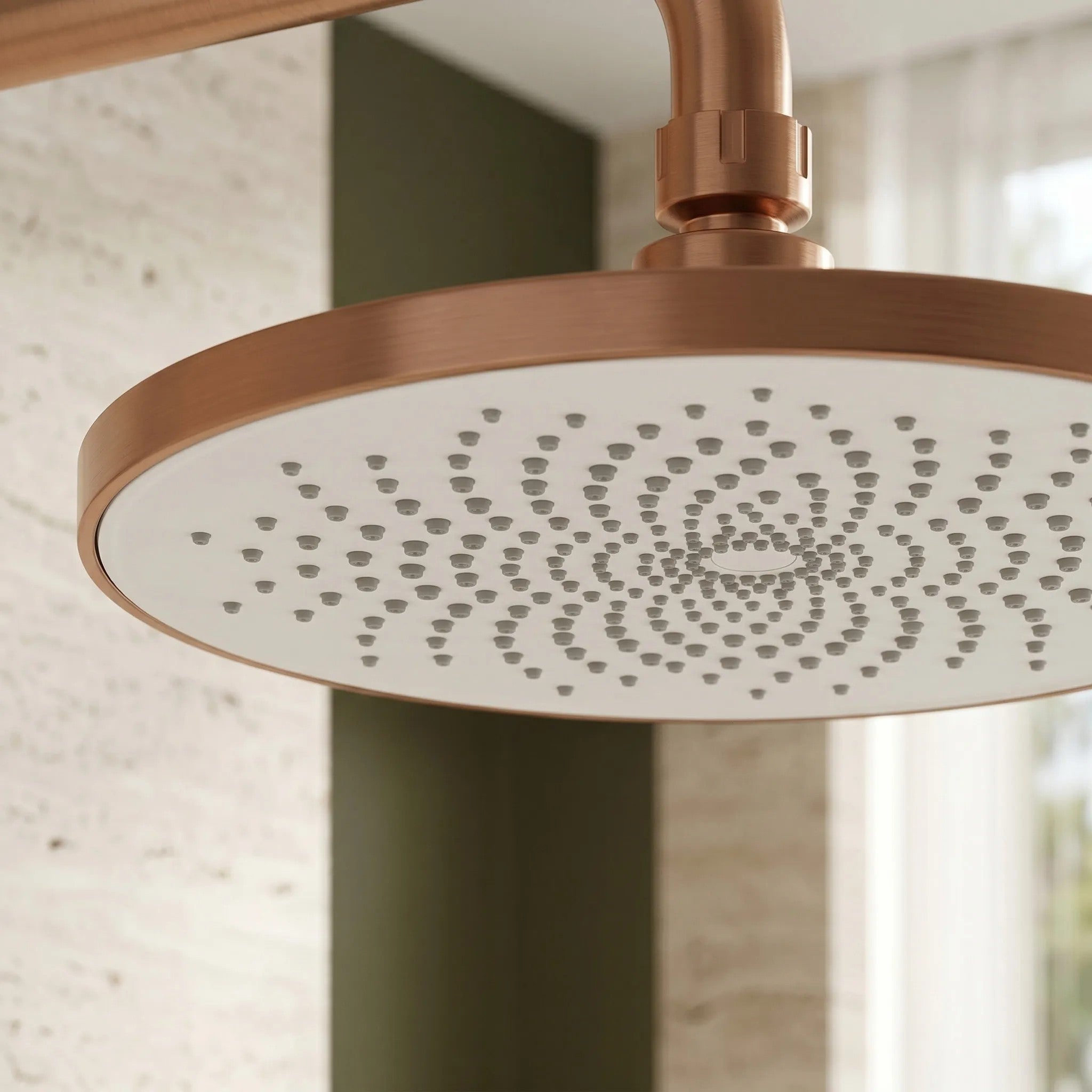 Kerek Esőztető Zuhanyfej REA JS-021BRG Brush Copper 3