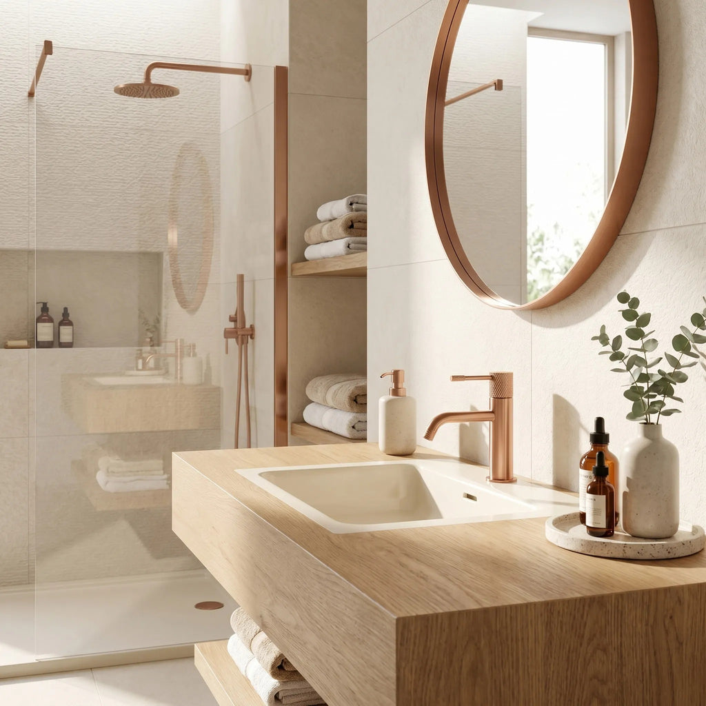 Fürdőszobai Csaptelep Rea Venti Brush Copper Low 3