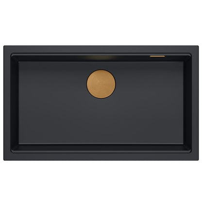 Gránit Mosogató Logan 110 Black Fekete 6