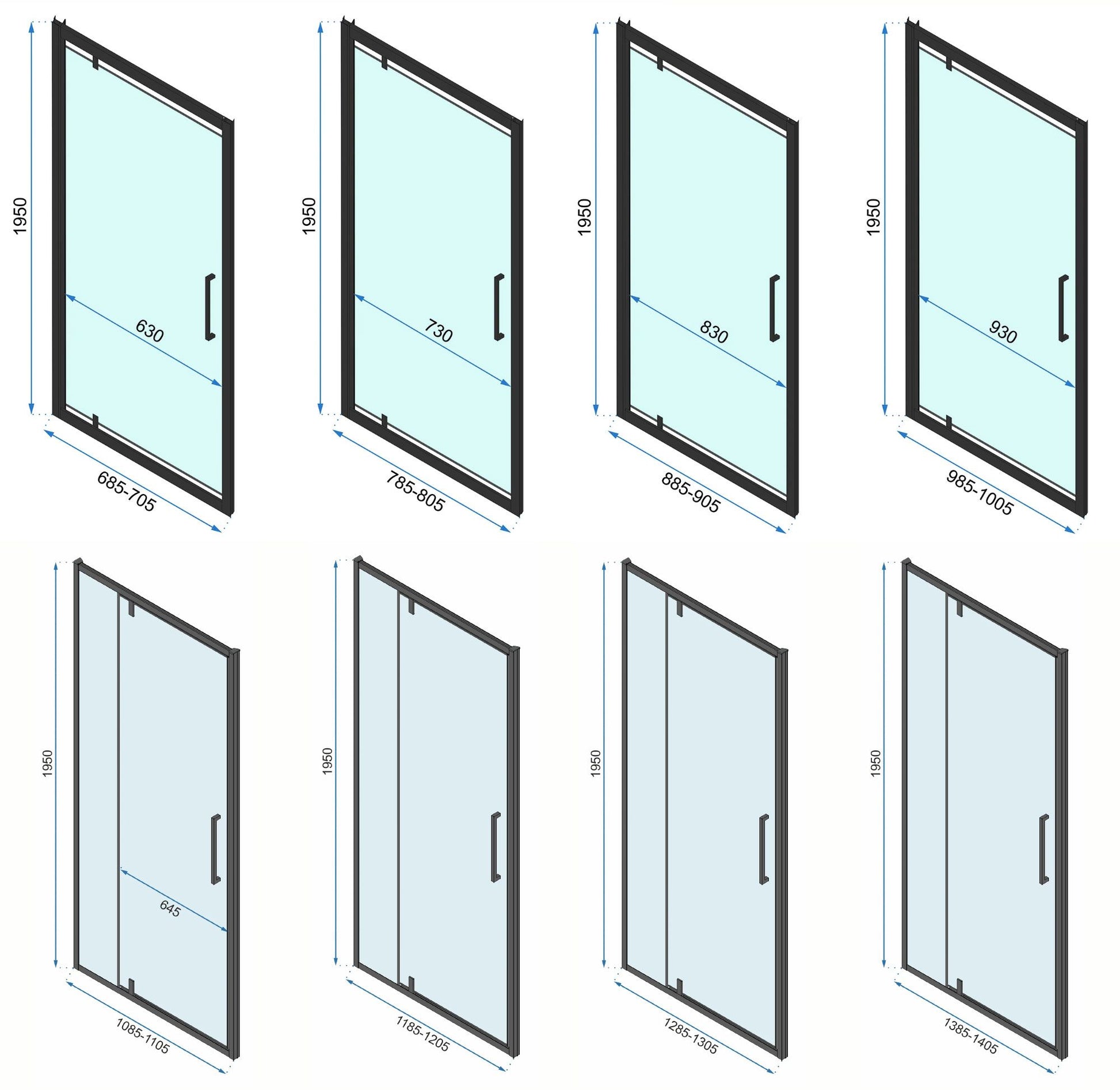 Sarok Zuhanykabin Rea Rapid Swing 90x90 17