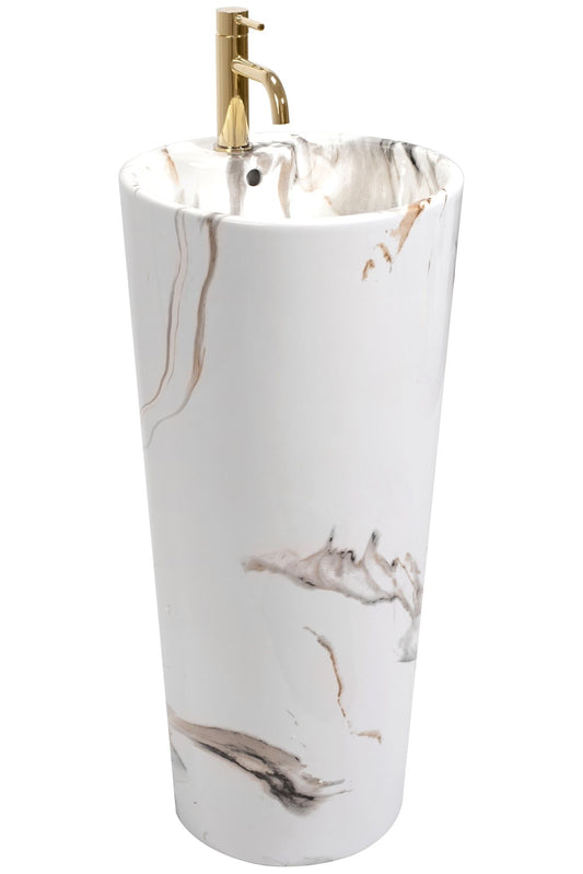 Szabadon Álló Mosdó Rea Blanka Marble Marmur 1