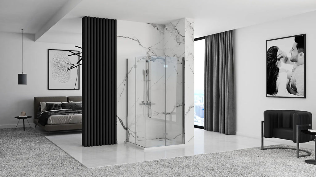 Összecsukható Zuhanykabin Rea Fold N2 80 X 80 Cm 4