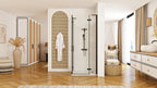 Zuhanykabin REA Hugo Double Black 80x80 4