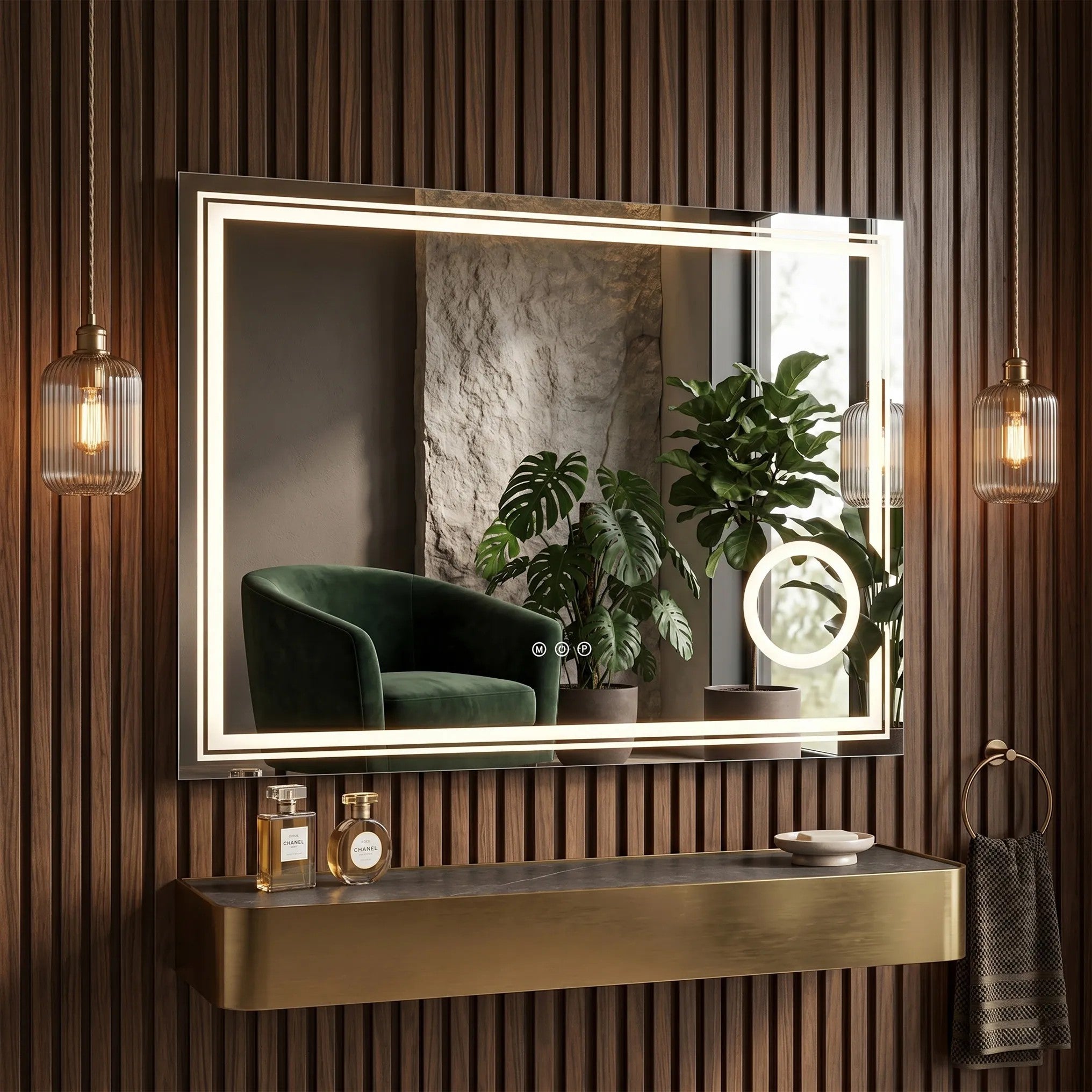 LED Tükör 80x60cm HAVEN 4