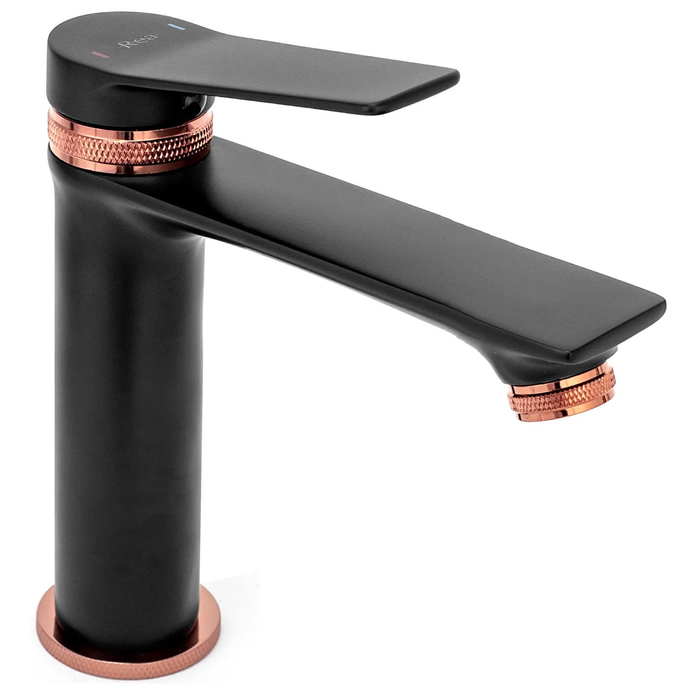 Fürdőszobai Csaptelep Rea Viral Low Black Rose Gold 4