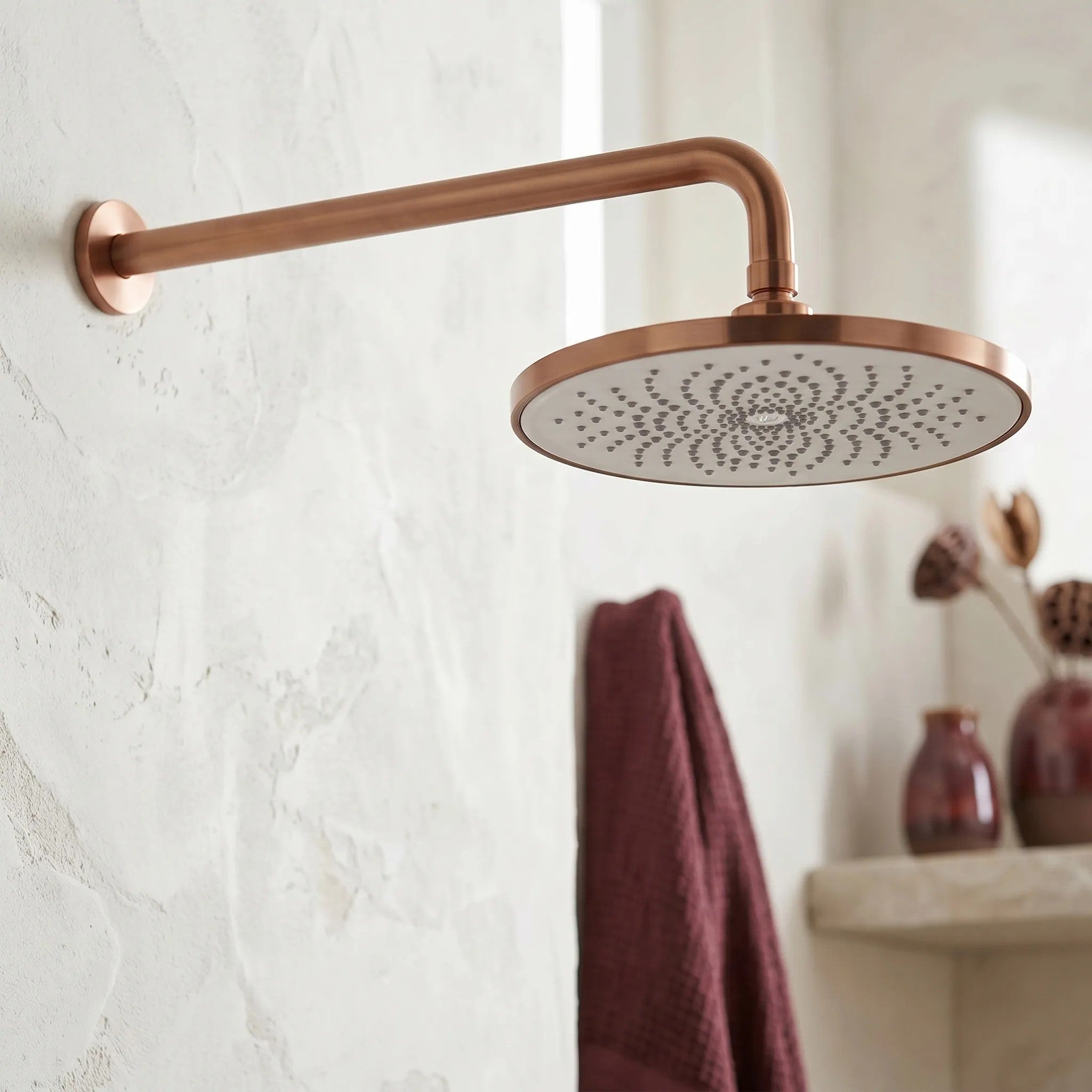 Kerek Esőztető Zuhanyfej REA JS-021BRG Brush Copper 4