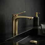 Mosdó Csaptelep PREMIUM REA Vision Gold Brush Low 4