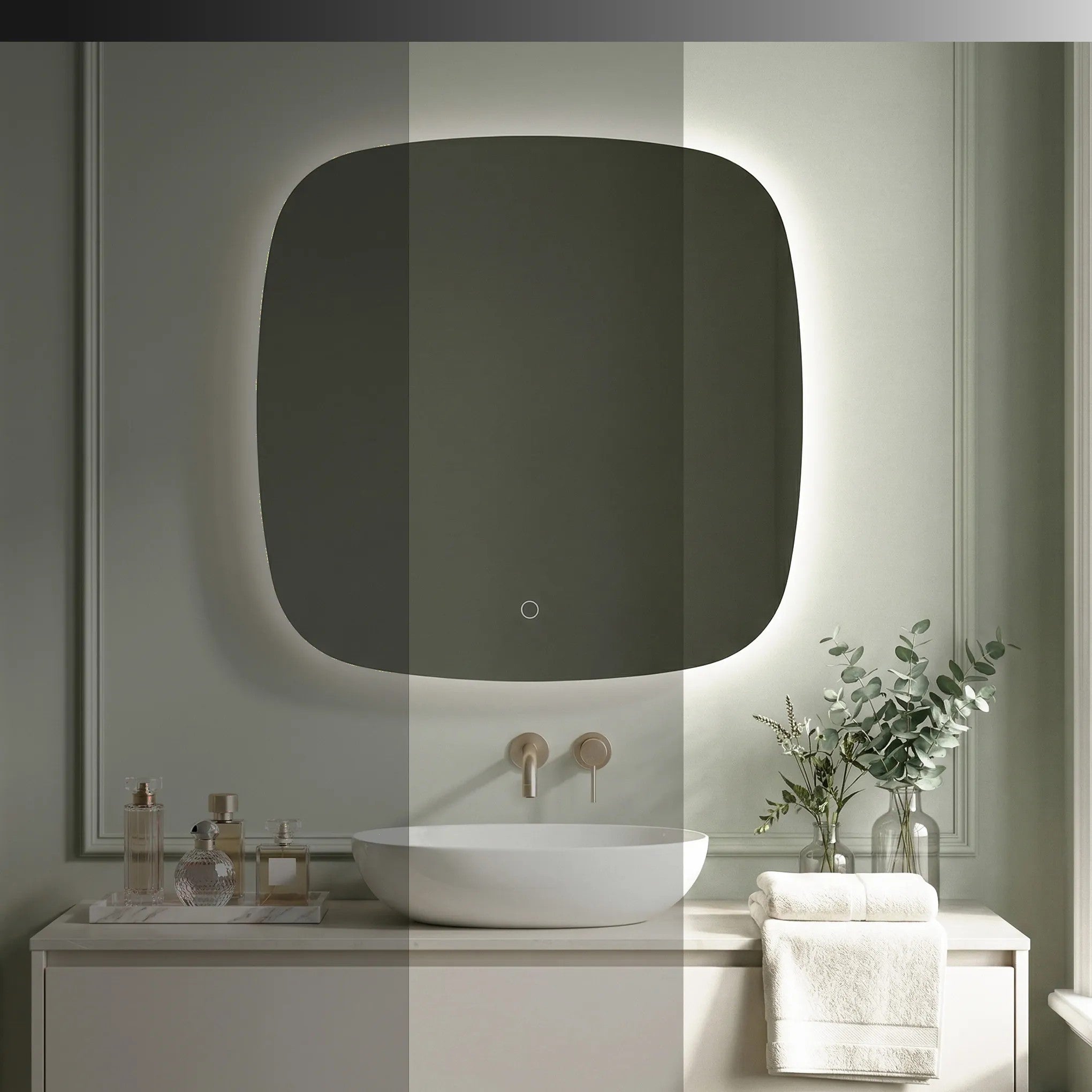 LED Tükör 70x70cm TOP 4