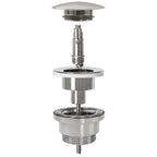 Szifon Click-clack BRUSH NICKLE INOX 4