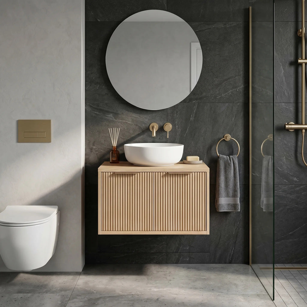 Mosdószekrény Rea Core 60cm Beige 4