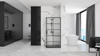 Zuhanykabin Rea Concept Black 80x100 Zuhanytálca Nélkül 4
