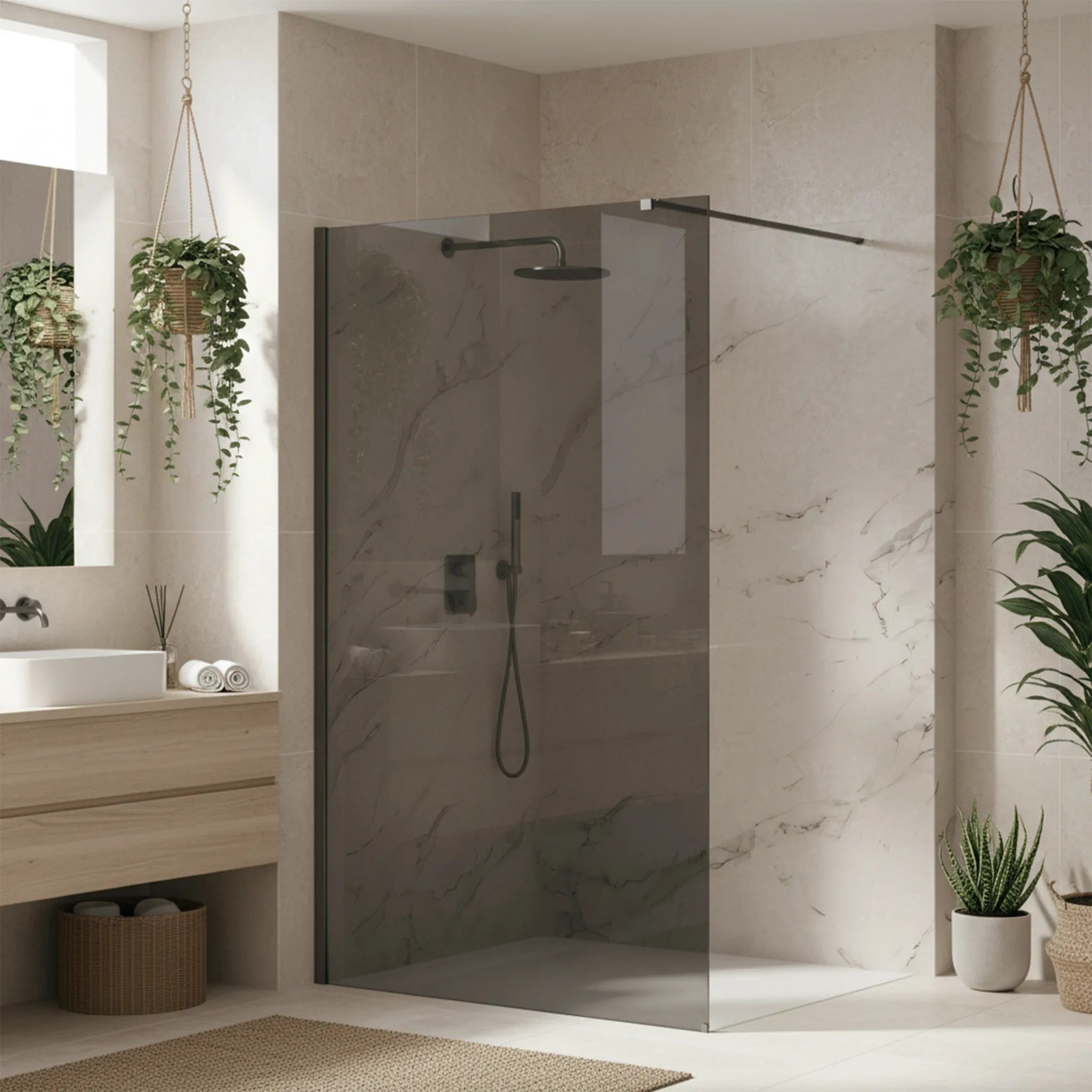 Zuhanyfal Rea Flexi Grey / Titan 130 4