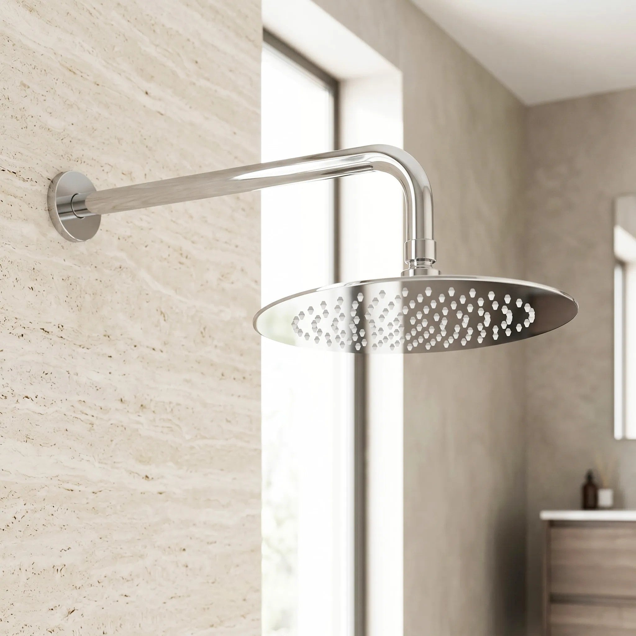 Kerek Esőztető Zuhanyfej REA JS-P014 25cm Chrome 4