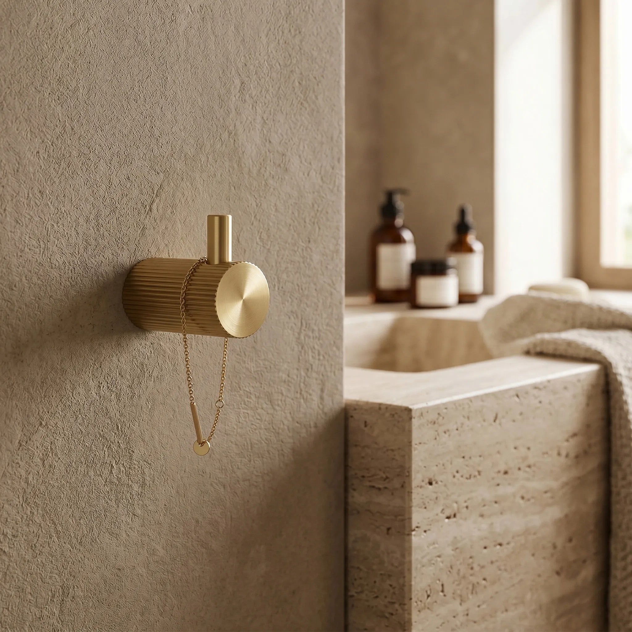 Fürdőszobai Akasztó 64104 SOLO Brush Gold 4