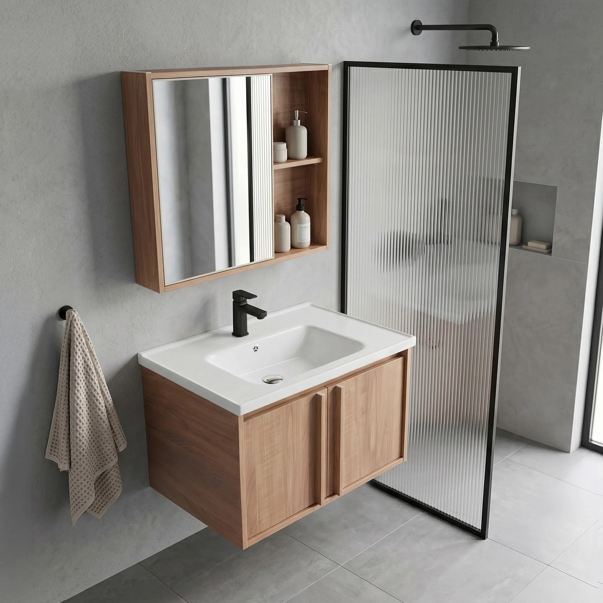 Fürdőszobabútor Szett Mosdóval Gama T25023 HHL 60CM 4