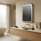 LED Tükör ZONE 80x60 BRUSH ROSE GOLD 4