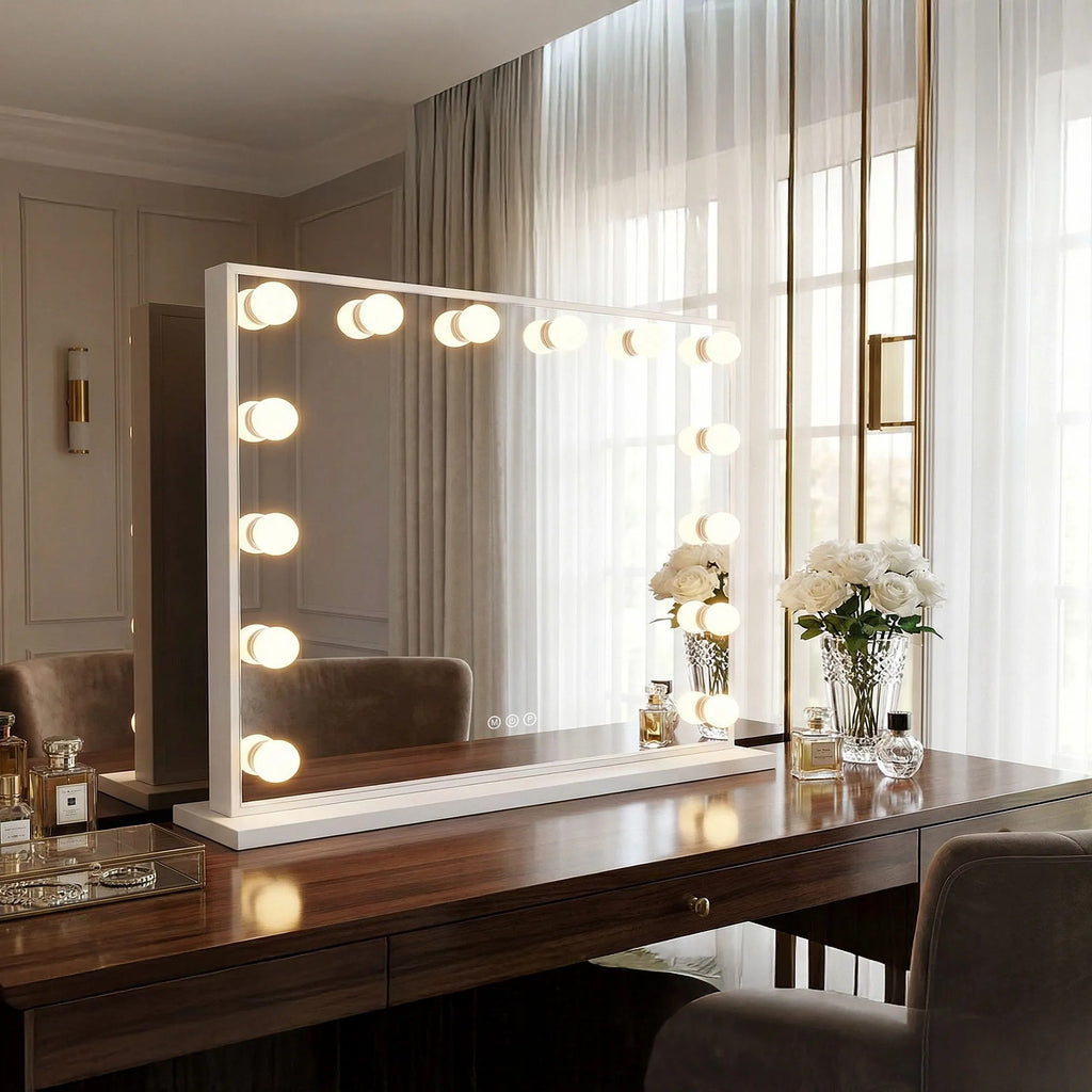 LED Tükör HOLLYWOOD White 80x60 4