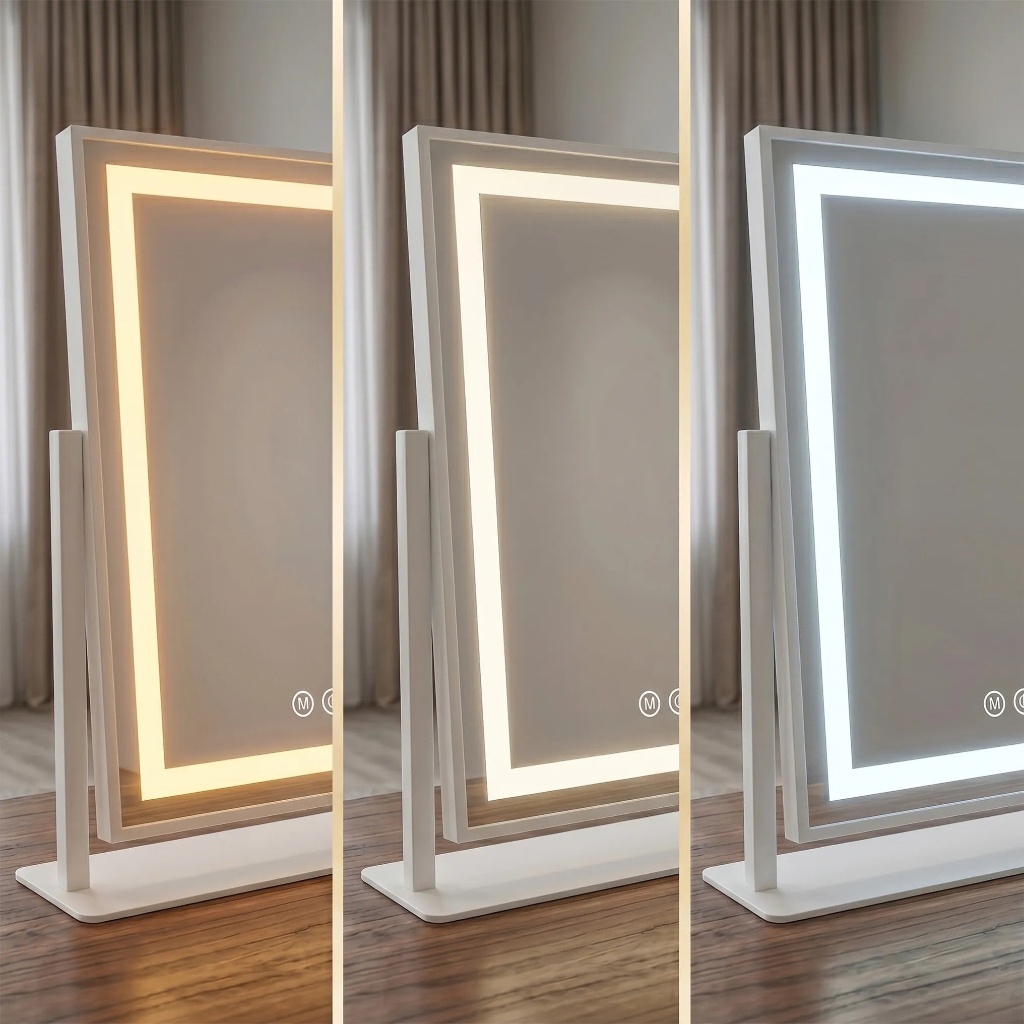 LED Tükör LUMI White 30x40cm 4