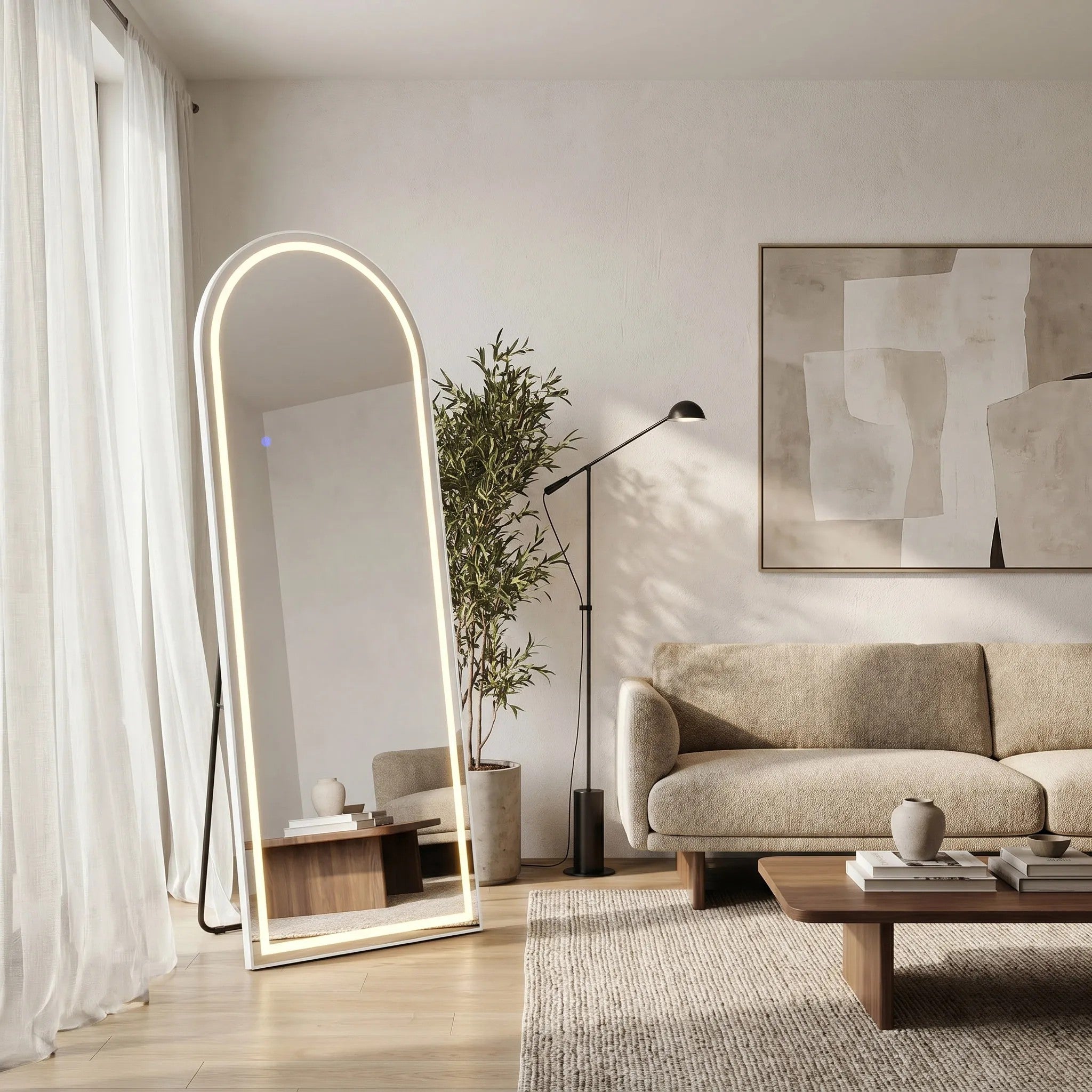 Tükör LED Orbit 60x170cm White 4