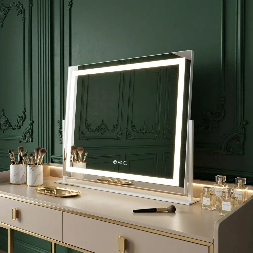 LED Tükör STUDIO White 58x45 4