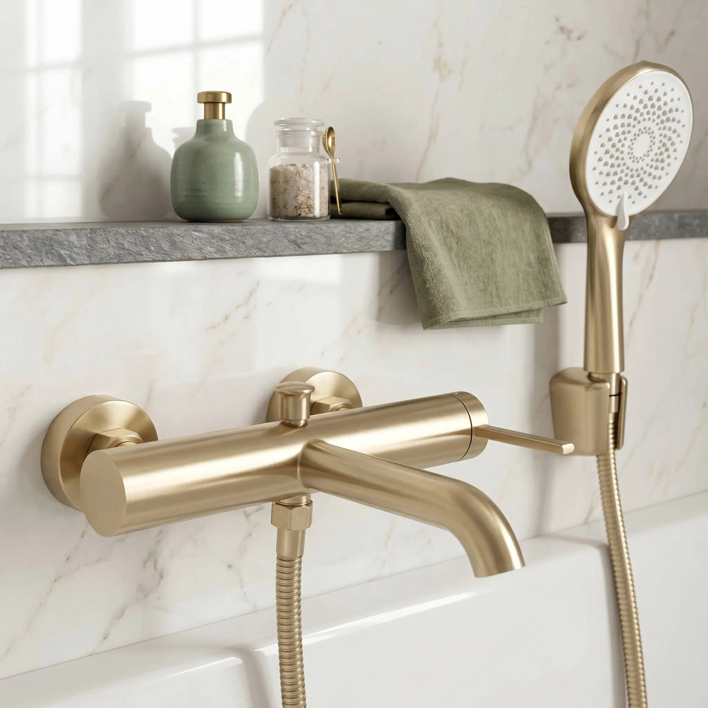 Fürdőkád Csaptelep Rivo Brush Gold 4