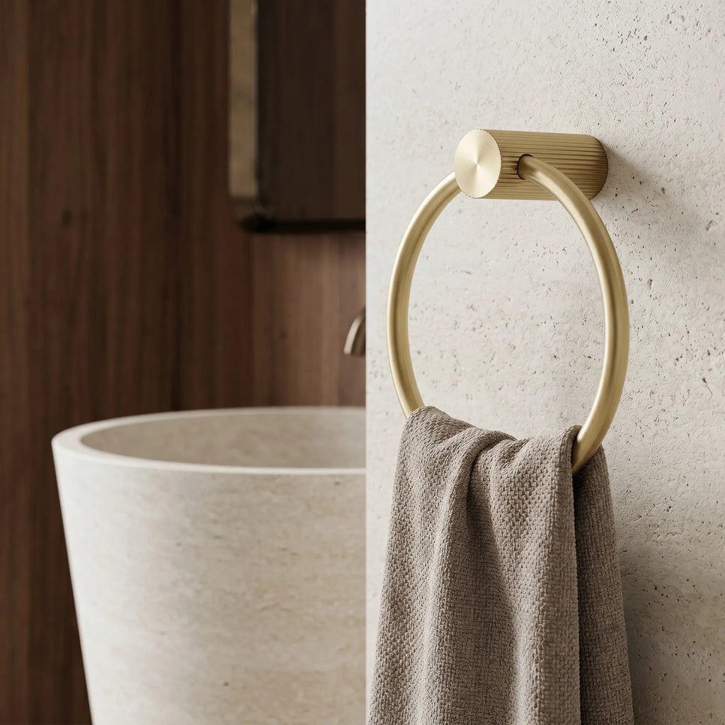 Fürdőszobai Akasztó Ring 64106 SOLO Brush Gold 4