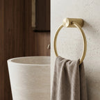 Fürdőszobai Akasztó Ring 64106 SOLO Brush Gold 4