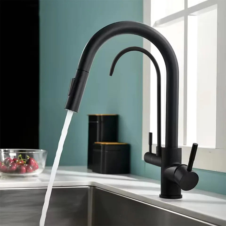 Konyhai Csaptelep Rea Eco Fresh Black Mat 4