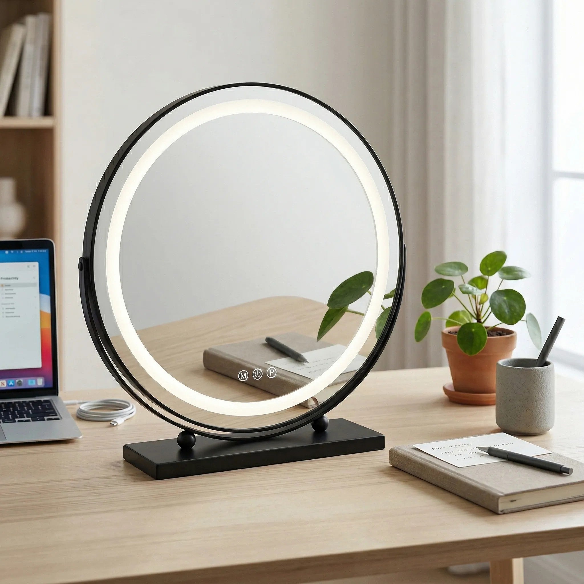 LED Tükör MAKE-UP Black 50 Cm 4