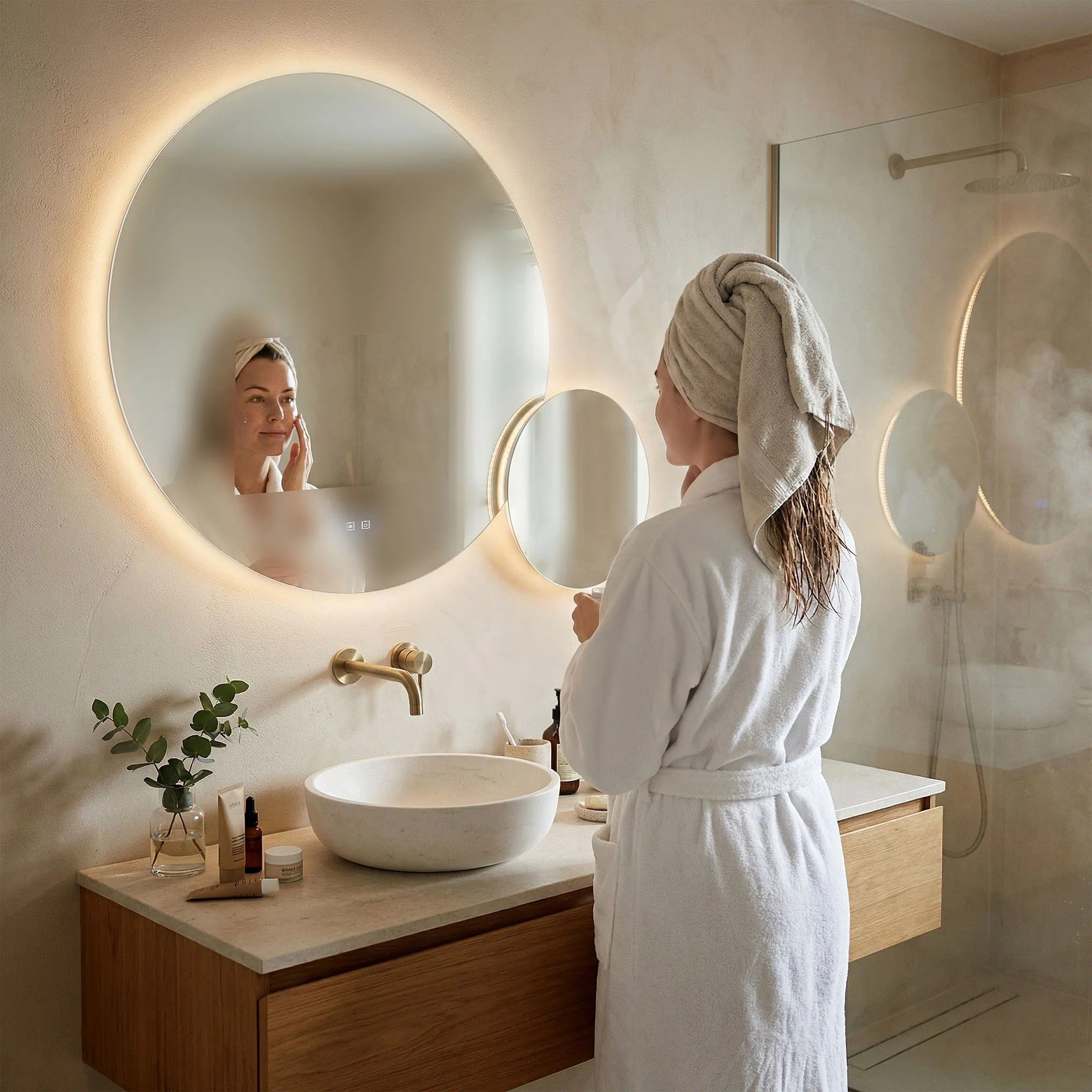 LED Tükör R-8040 80cm + 40cm 4